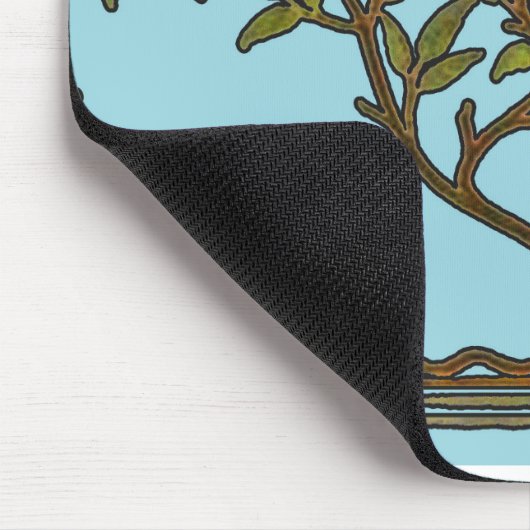 William Morris Tree Frieze Floral Wallpaper Mousepad (Ecke)