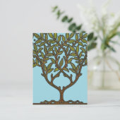 William Morris Tree Frieze Floral Wallpaper Postkarte (Stehend Vorderseite)