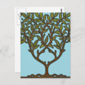 William Morris Tree Frieze Floral Wallpaper Postkarte (Vorne/Hinten)