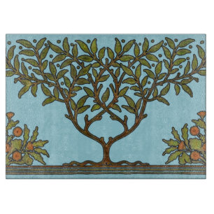 William Morris Tree Frieze Floral Wallpaper Schneidebrett
