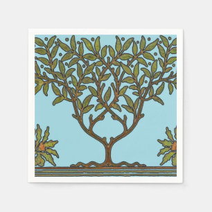 William Morris Tree Frieze Floral Wallpaper Serviette