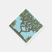 William Morris Tree Frieze Floral Wallpaper Serviette (Ecke)