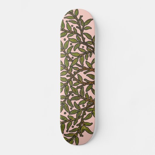 William Morris Tree Frieze Floral Wallpaper Skateboard (Vorderseite)