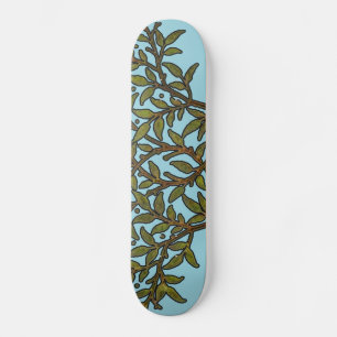 William Morris Tree Frieze Floral Wallpaper Skateboard