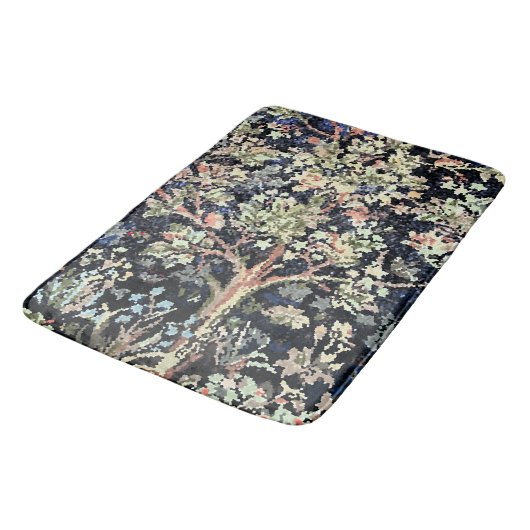 William Morris Tree of Life Bath Mat Badematte (Schrägansicht)