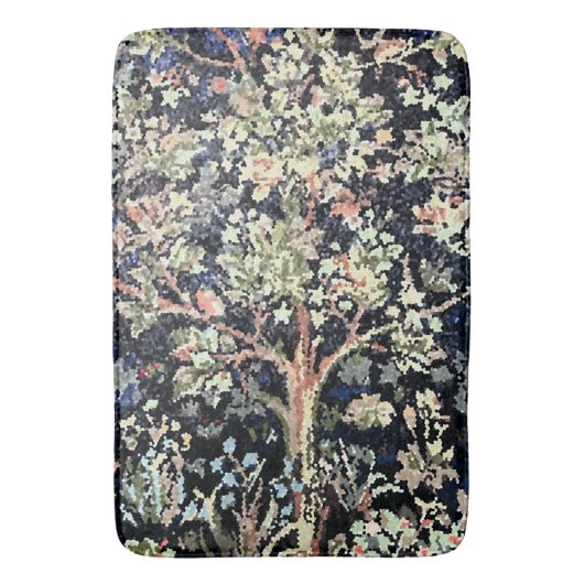 William Morris Tree of Life Bath Mat Badematte (Vorderseite Vertikal)