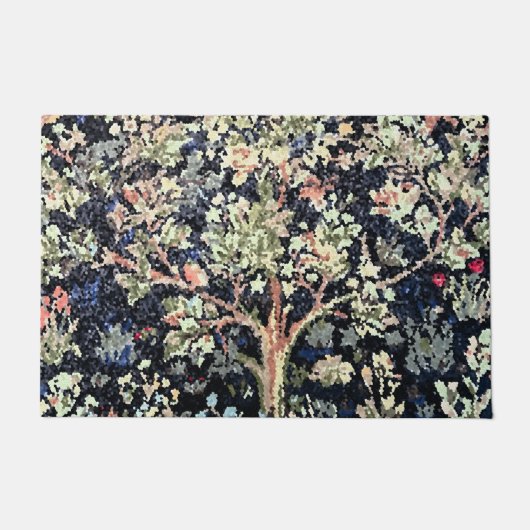 William Morris Tree of Life Door Mat Fußmatte (Vorderseite)