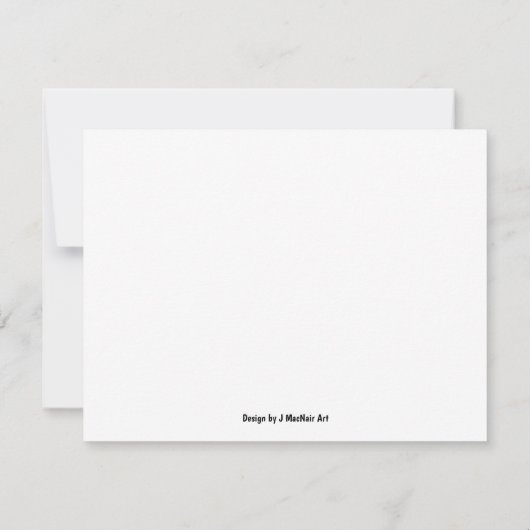 William Morris Tree of Life Flat Card (Rückseite)