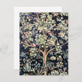 William Morris Tree of Life Flat Card (Vorne/Hinten)