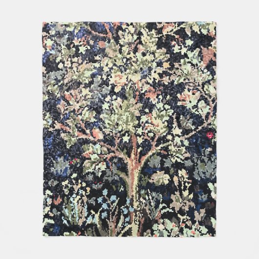 William Morris Tree of Life Fleece Blanket (Vorderseite)