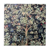 William Morris Tree of Life Keramik Tile Fliese (Vorderseite)