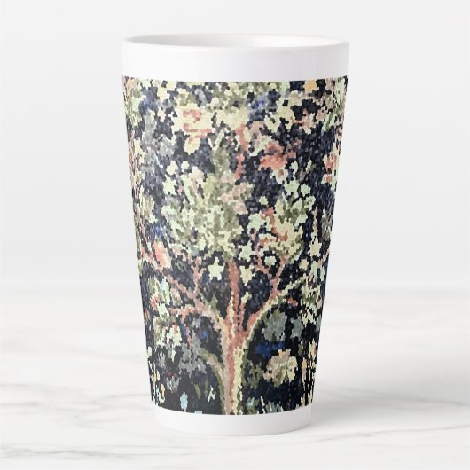 William Morris Tree of Life Latte Tasse (Vorderseite)