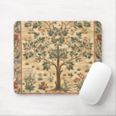 William Morris Tree of Life Mousepad (Mit Mouse)