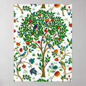 William Morris Tree of Life Pattern, Green & Multi Poster (Vorne)