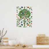 William Morris Tree of Life Pattern, Green & Multi Poster (Küche)