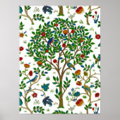 William Morris Tree of Life Pattern, Green & Multi Poster (Vorne)