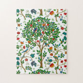William Morris Tree of Life Pattern, Green & Multi Puzzle (Vertikal)