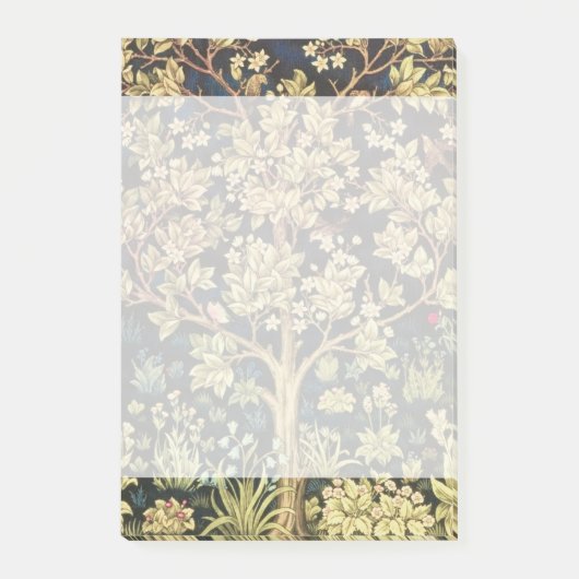 William Morris Tree of Life Post-it Klebezettel (Vorderseite)