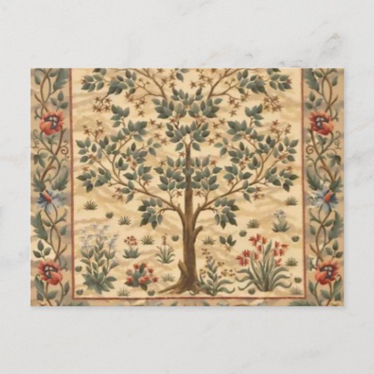 William Morris Tree of Life Postkarte (Vorderseite)