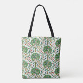 William Morris Tree of Life Print, Green & Multi Tasche (Rückseite)