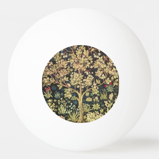William Morris Tree of Life Tischtennisball (Vorderseite)