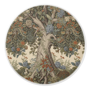 William Morris Tree of Life Vintag Pre-Raphaelite Keramikknauf