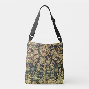 William Morris Tree of Life Vintag Pre-Raphaelite Tragetaschen Mit Langen Trägern