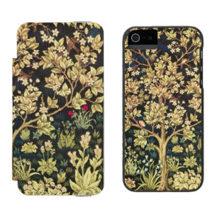 William Morris Tree of Life Vintage Art Incipio Watson™ iPhone 5 Geldbörsen Hülle