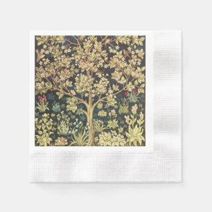William Morris Tree of Life Vintage Art Serviette
