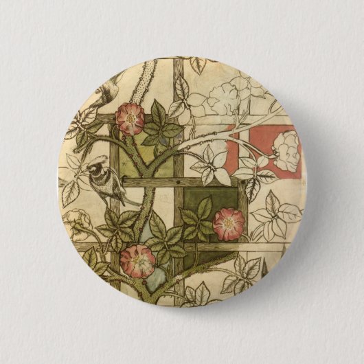William Morris - Trellis Button (Vorderseite)