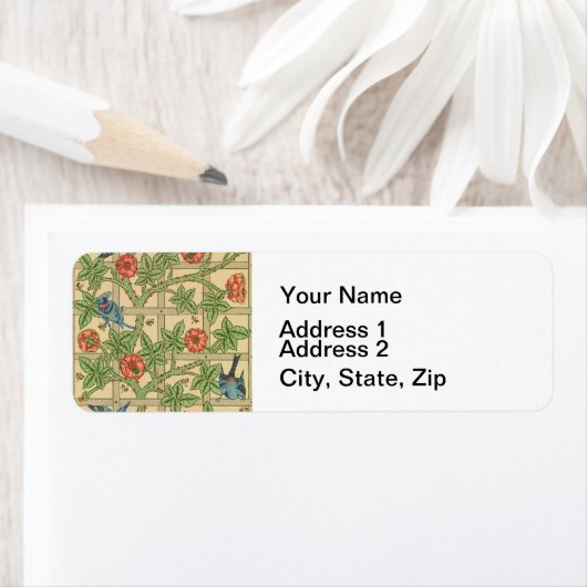 William Morris Trellis Classic Wallpaper Design (Insitu)