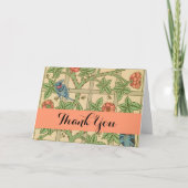 William Morris Trellis Classic Wallpaper Design Dankeskarte (Vorderseite)