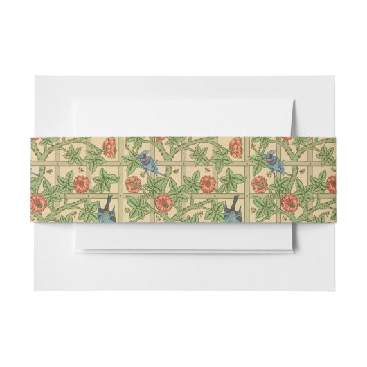 William Morris Trellis Classic Wallpaper Design Einladungsbanderole (Vorderseite Beispiel)