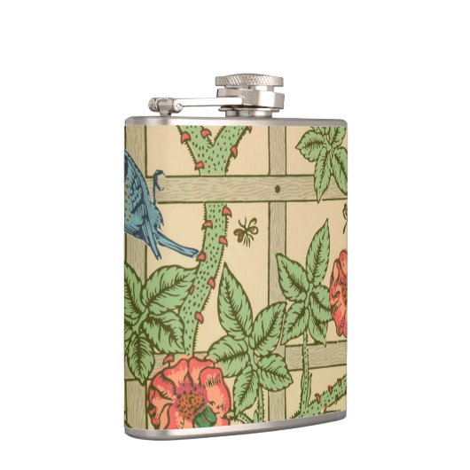 William Morris Trellis Classic Wallpaper Design Flachmann (Rechts)