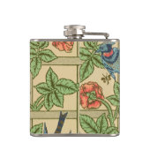 William Morris Trellis Classic Wallpaper Design Flachmann (Rückseite)