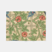 William Morris Trellis Classic Wallpaper Design Fleecedecke (Vorderseite (Horizontal))