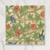William Morris Trellis Classic Wallpaper Design Geschenkanhänger (Vorderseite)