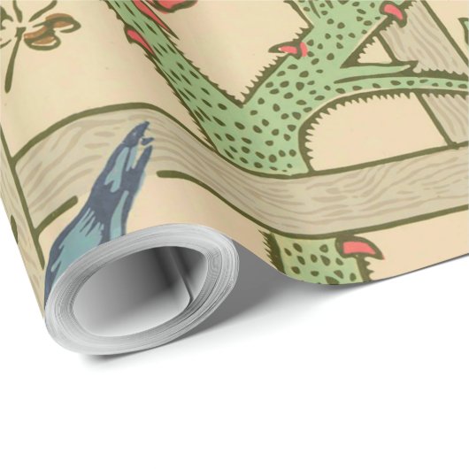 William Morris Trellis Classic Wallpaper Design Geschenkpapier (Rolleneckpunkt)