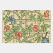 William Morris Trellis Classic Wallpaper Design Geschenkpapier Set (Vorderseite 3)