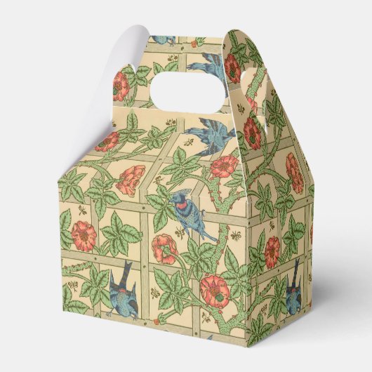 William Morris Trellis Classic Wallpaper Design Geschenkschachtel (Rückseite)