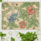 William Morris Trellis Classic Wallpaper Design Geschirrtuch (Gefaltet)