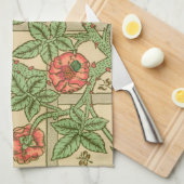 William Morris Trellis Classic Wallpaper Design Geschirrtuch (Viertel Falte)