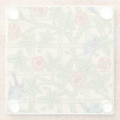 William Morris Trellis Classic Wallpaper Design Glasuntersetzer (Rückseite)