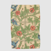 William Morris Trellis Classic Wallpaper Design Golfhandtuch (Vorderseite)