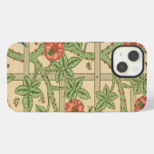 William Morris Trellis Classic Wallpaper Design iPhone Hülle (Rückseite (Horizontal))