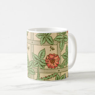 William Morris Trellis Classic Wallpaper Design Kaffeetasse