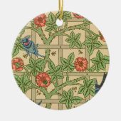 William Morris Trellis Classic Wallpaper Design Keramik Ornament (Vorne)