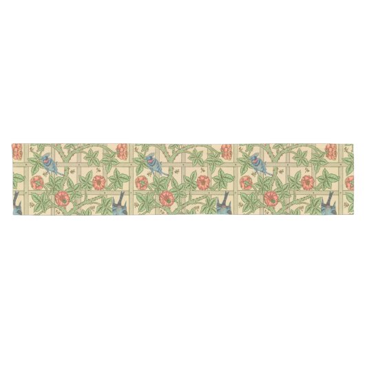 William Morris Trellis Classic Wallpaper Design Kurzer Tischläufer (Horizontal)