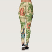 William Morris Trellis Classic Wallpaper Design Leggings (Rückseite)
