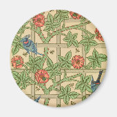 William Morris Trellis Classic Wallpaper Design Magnet (Vorne)